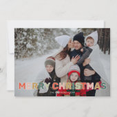 Cute Colorful Christmas Photo シーズンカード (正面)