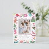 Cute Colorful Christmas Postcard シーズンポストカード (スタンド正面)