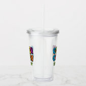 Cute Colorful Cousin Crew Family Reunion アクリルタンブラー (右)