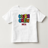 Cute Colorful Cousin Crew Family Reunion  トドラーTシャツ (正面)