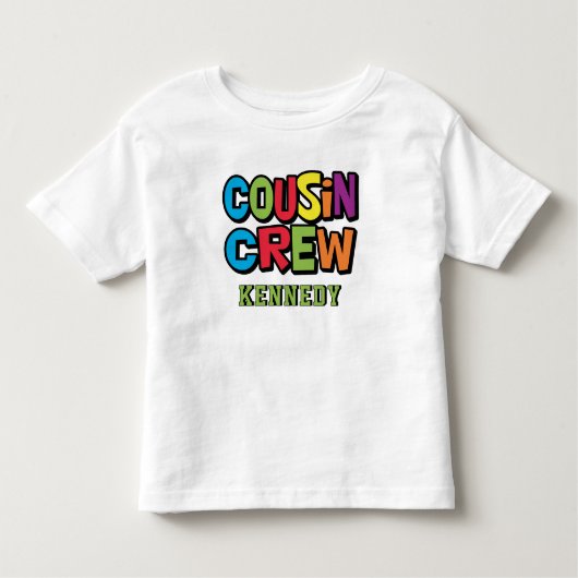 Cute Colorful Cousin Crew Family Reunion トドラーTシャツ (正面)