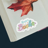 Cute Colorful Customized Name Book Stickers シール