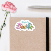 Cute Colorful Customized Name Book Stickers シール