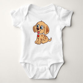 Cute Colorful Dog Baby Bodysuit – Adorable Puppy ベビーボディスーツ