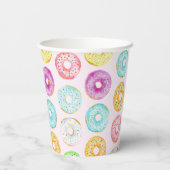 Cute Colorful Donut Birthday Party  紙コップ (裏面)