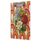 Cute Colorful Floral Clipboard クリップボード (左)