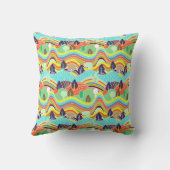 Cute colorful forest patterns クッション (裏面)