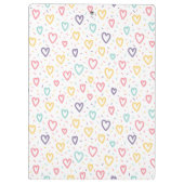 Cute Colorful Hearts Clipboard クリップボード (裏面)