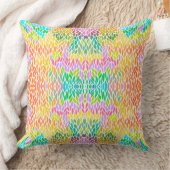 Cute colorful leaves pattern クッション (ブランケット)
