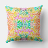 Cute colorful leaves pattern クッション (裏面)