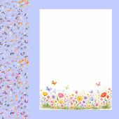 Cute Colorful Little Wildflower 1st Birthday Party 招待状