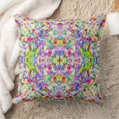 Cute colorful magic summer flowers クッション (ブランケット)