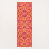 Cute colorful mosaic hearts background design ヨガマット (裏面)