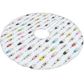 Cute Colorful National Cyclists Illustration Art ブラッシュドポリエステルツリースカート (アングル)