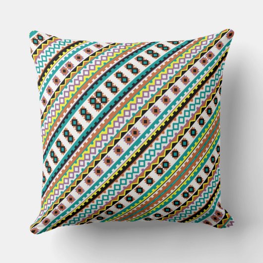 Cute colorful patterns design クッション (裏面)