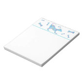 Cute Colorful Playful Dog Notepad ノートパッド (回転)