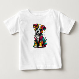 Cute Colorful Puppy Kids T-Shirt -A gift for child ベビーTシャツ