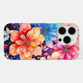 Cute Colorful Retro Flower Art Case-Mate iPhoneケース (裏面 (横))