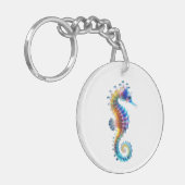 Cute Colorful Seahorses キーホルダー (正面左)