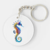 Cute Colorful Seahorses キーホルダー (裏面)