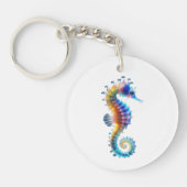 Cute Colorful Seahorses キーホルダー (正面)