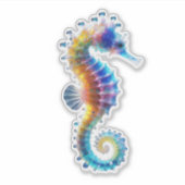 Cute Colorful Seahorses シール (正面)