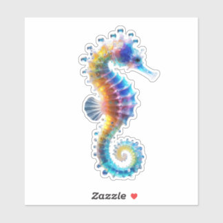 Cute Colorful Seahorses シール