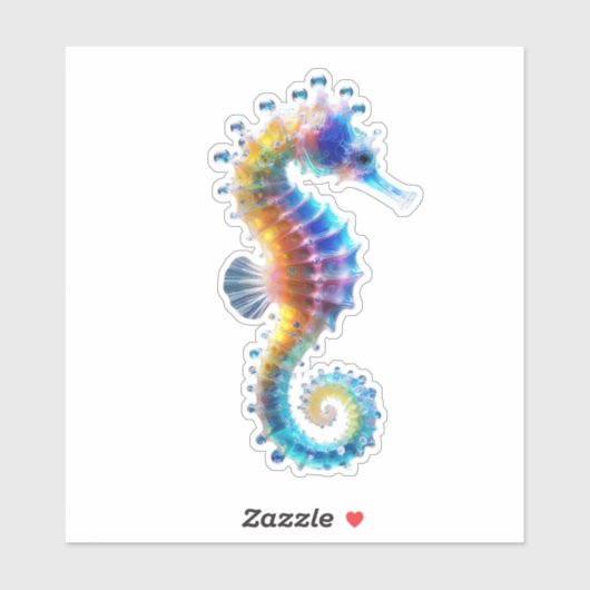 Cute Colorful Seahorses シール (シート)