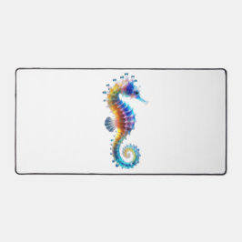 Cute Colorful Seahorses デスクマット