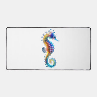 Cute Colorful Seahorses デスクマット