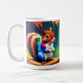 Cute Colorful Sitting Squirrel-75463 コーヒーマグカップ (左)
