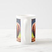 Cute Colorful Sitting Squirrel-75463 ボーンチャイナマグカップ (裏面)