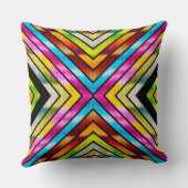 Cute colorful stripes クッション (裏面)