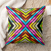 Cute colorful stripes クッション (ブランケット)