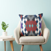 Cute colotful fish crust pattern クッション (椅子)