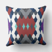 Cute colotful fish crust pattern クッション (裏面)