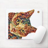 Cute Colourful Cat Mouse mat マウスパッド (マウス)