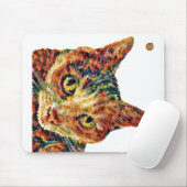 Cute Colourful Cat Mousemat マウスパッド (マウス)