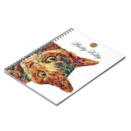 Cute Colourful Cat Notebook ノートブック (左側)