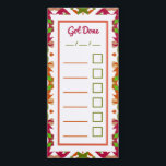 Cute Colourful Jolly Christmas Checklist Planner マグネットノートパッド<br><div class="desc">Ladies Cute Colourful Jolly Christmas Daily or Weekly Checklist Planner Magnetic Notepad. Customise this cheerful check list by editing in text for your own items for the most important tasks of the day, and when you want to make sure you’ve remembered what you’ve done by checking off the tick boxes....</div>