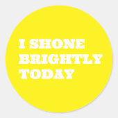 Cute Colourful Teacher Encouragment Upliftfing ラウンドシール (正面)