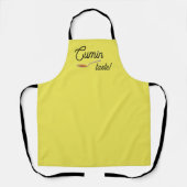 Cute Come and Taste Cumin Spice Pun エプロン (正面)