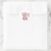 Cute Comfort Bear Aesthetic Sticker ラウンドシール (バッグ)