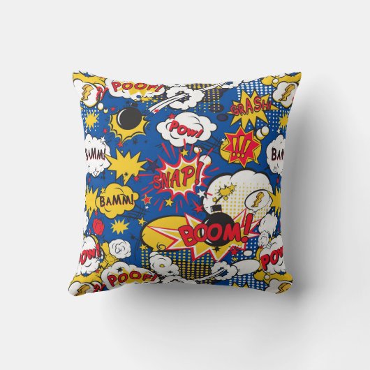 Cute Comic Pattern  クッション (裏面)