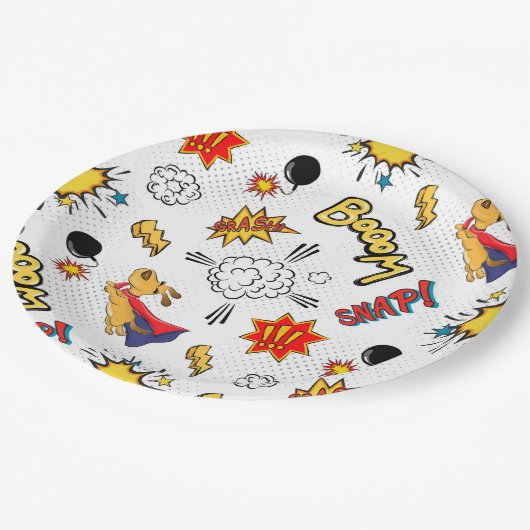 Cute Comic Pattern  ペーパープレート (アングル)