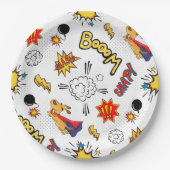 Cute Comic Pattern  ペーパープレート (正面)