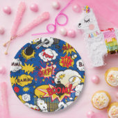 Cute Comic Pattern  ペーパープレート (パーティー)