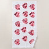 Cute Confetti Pattern | Playful Personalized Gift  ビーチタオル (正面)