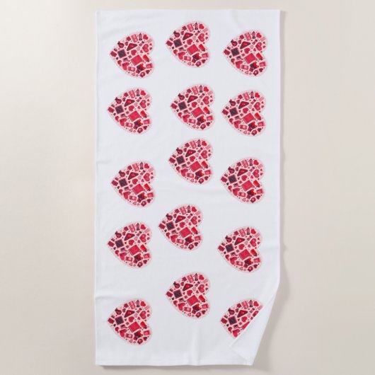 Cute Confetti Pattern | Playful Personalized Gift  ビーチタオル (正面)