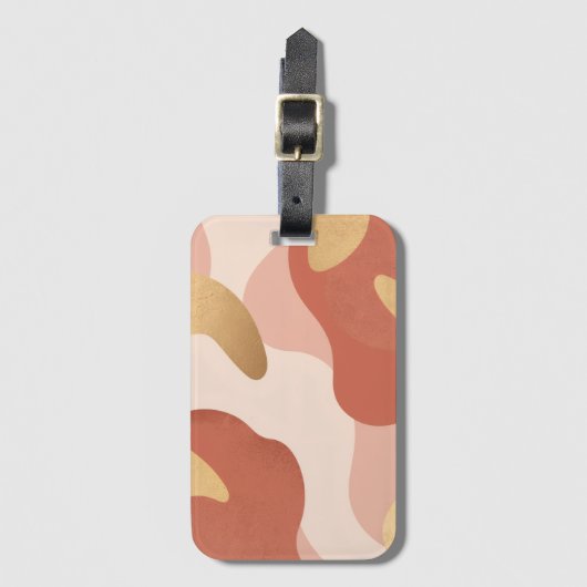 Cute Confetti Pattern | Playful Personalized Gift  ラゲッジタグ (正面縦)